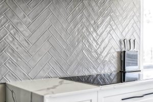 herringbone kitchen tiles