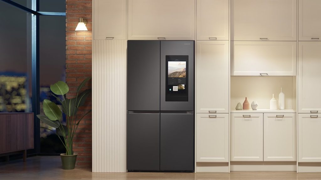 smart fridge by Samsung. Future of kitchen renovations