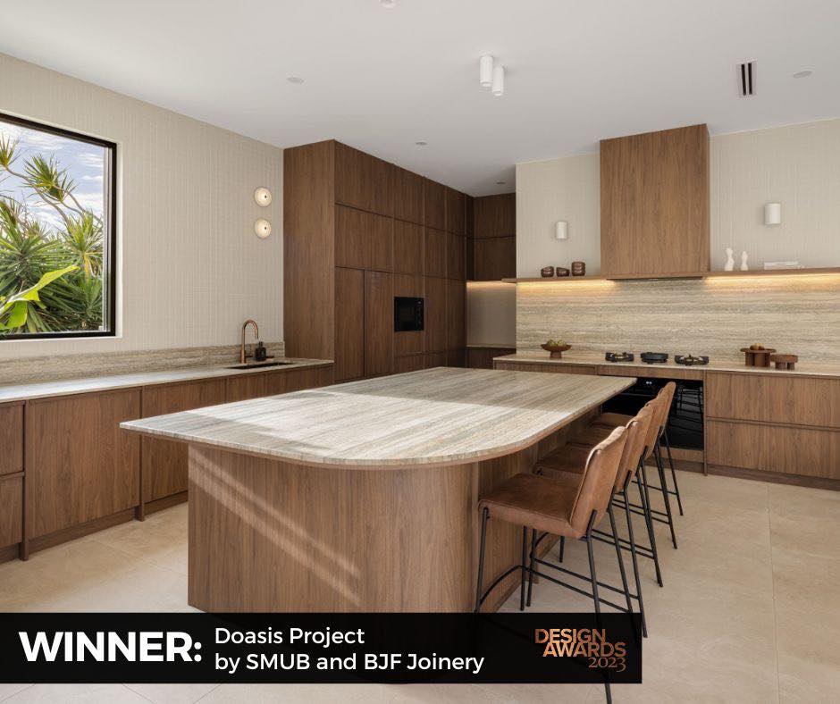 award winning kitchen renovation by BJF Joinery on the Gold coast mid century style