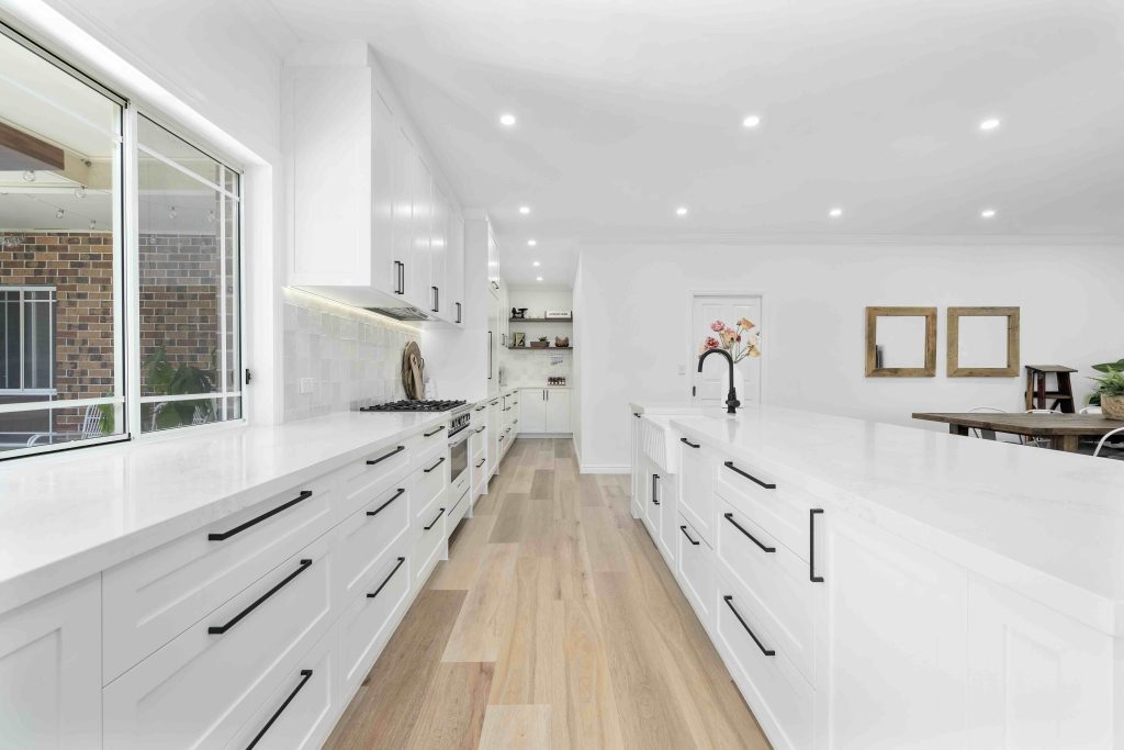 gold coast kitchen renovation with lots of storage